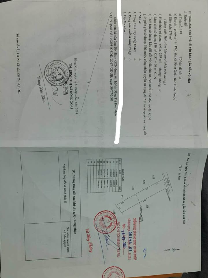 Đất nền Đồng Xoài 279m² giá 2.85 tỷ - Đường Lê Duẩn, hẻm thông tứ phía!