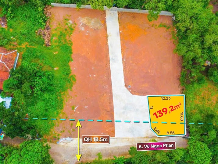 Đất nền đường Vũ Ngọc Phan, Thủy Xuân 139m² giá 2 tỷ - Đầu tư sinh lời ngay!