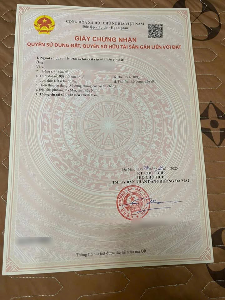 Đất nền Phường Đa Mai 109.8m² giá 1.1 tỷ - Sổ đỏ chính chủ, đường lớn dễ dàng di chuyển!