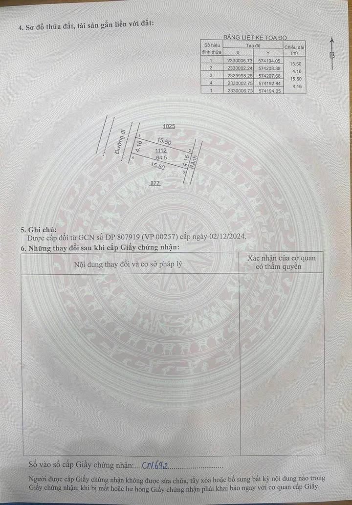 Đất dịch vụ Thăng Long 9 - Lai Xá 64,5m² giá đầu tư - Hướng Tây Bắc