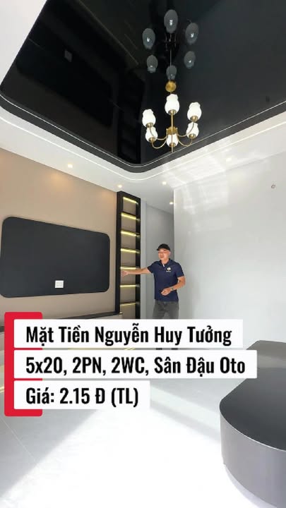 Nhà mặt tiền Nguyễn Huy Tưởng, Vĩnh Quang, 100m² giá 2 tỷ - Nhà mới 100% chính chủ!
