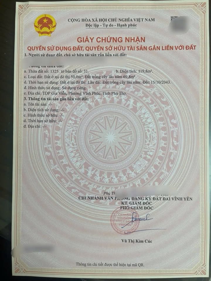 Đất nền Vĩnh Yên 100m² giá chỉ 2 tỷ - Đường ô tô tránh nhau, tiện ích đầy đủ!