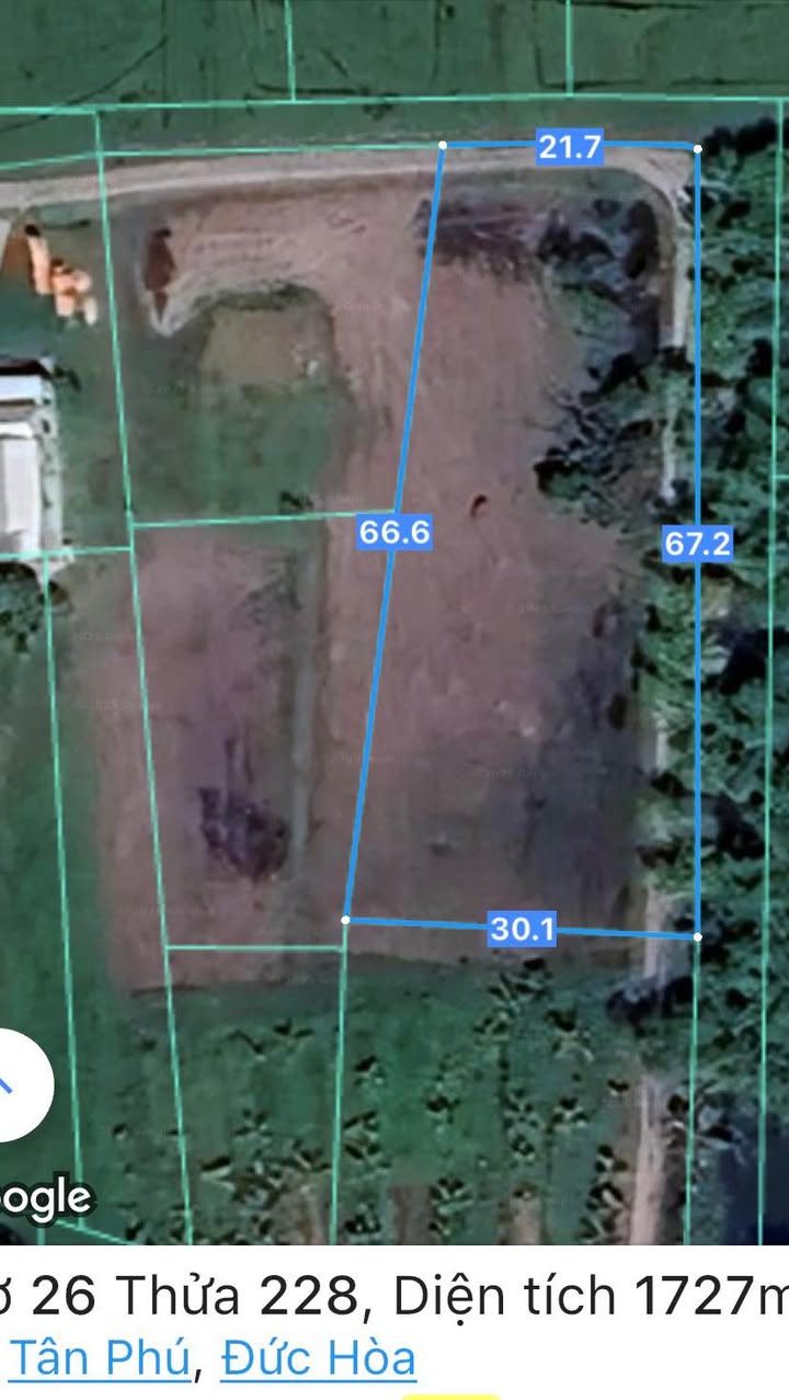 Đất nền 1727m² tại Bàu Trai Hạ, Đức Hòa - Giá chỉ 35 triệu/m², cơ hội đầu tư tuyệt vời!