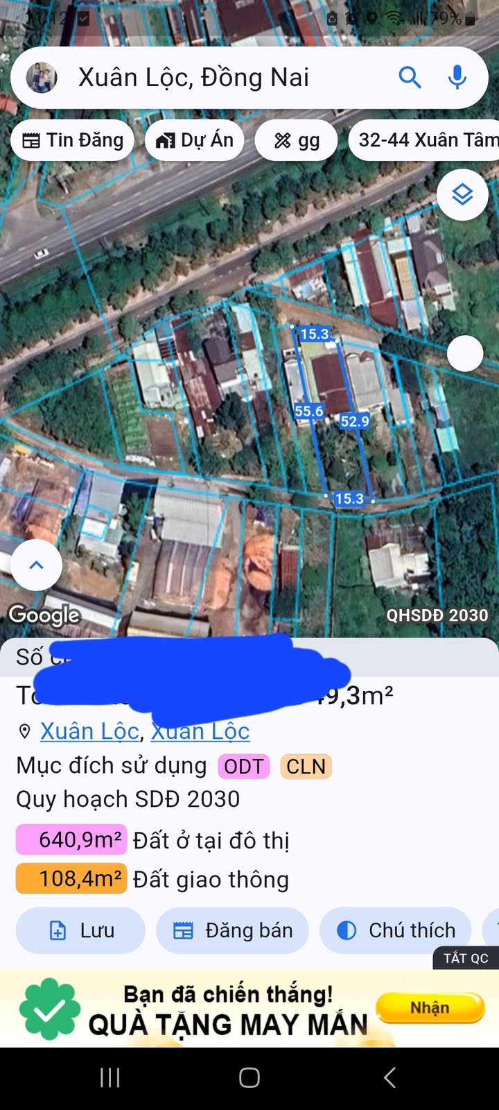 Đất thổ cư Gia Ray 110m² giá chỉ 750 triệu - Sổ riêng, vị trí đắc địa!