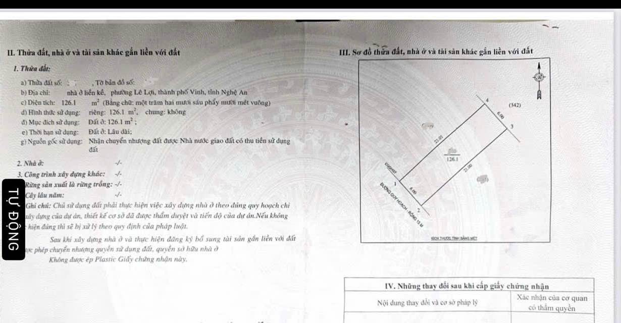 Đất Kinh Doanh Mặt Đường Hoàng Nghĩa Lương 126m² Giá 7.2 Tỷ - Cơ Hội Đầu Tư Vàng!