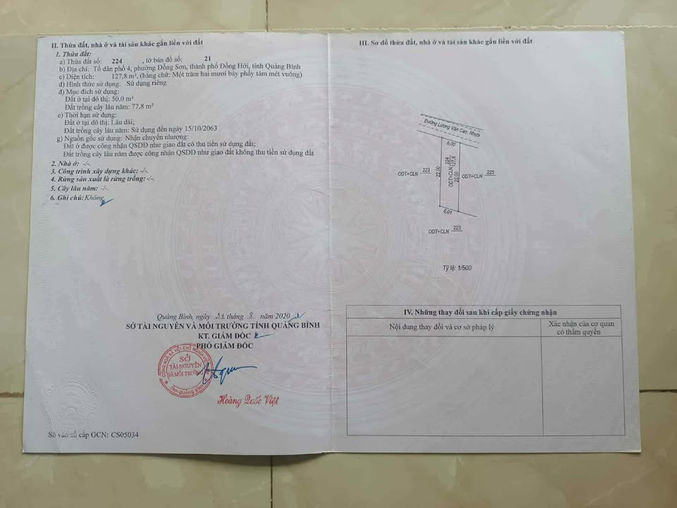 Đất nền Đồng Sơn Đồng Hới 132m² giá 900 triệu - Vị trí đắc địa, giao thông thuận lợi!