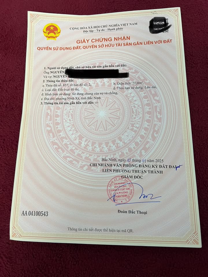 Đất thổ cư Ninh Xá, Bắc Ninh 71m² giá chỉ 3 tỷ - Cơ hội vàng đầu tư!