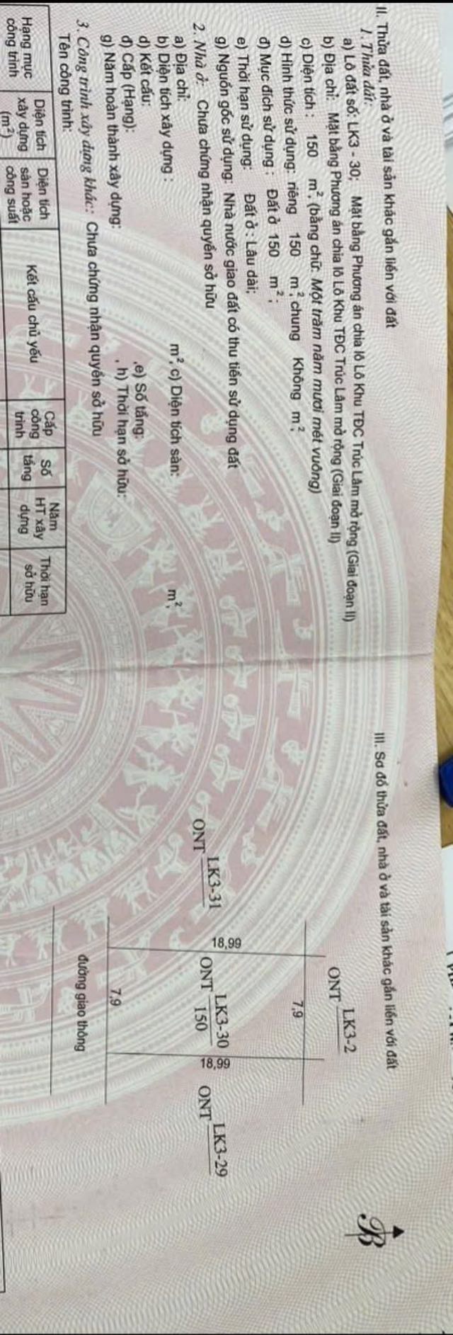 Đất nền Trúc Lâm Nghi Sơn 150m² giá thỏa thuận - Sổ hồng chính chủ