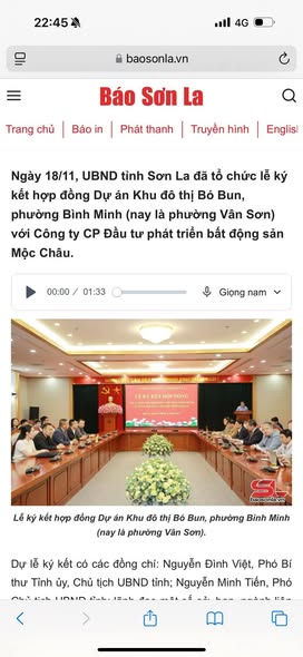 Đất nền Khu đô thị Bó Bun, Vân Sơn, Mộc Châu 620m² - Giá tốt nhất thị trường!