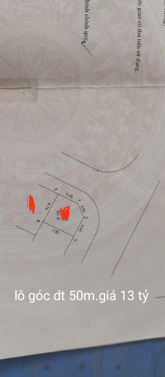 Đất dịch vụ Dương Nội 50m² giá 13 tỷ - Lô góc, kinh doanh sầm uất!