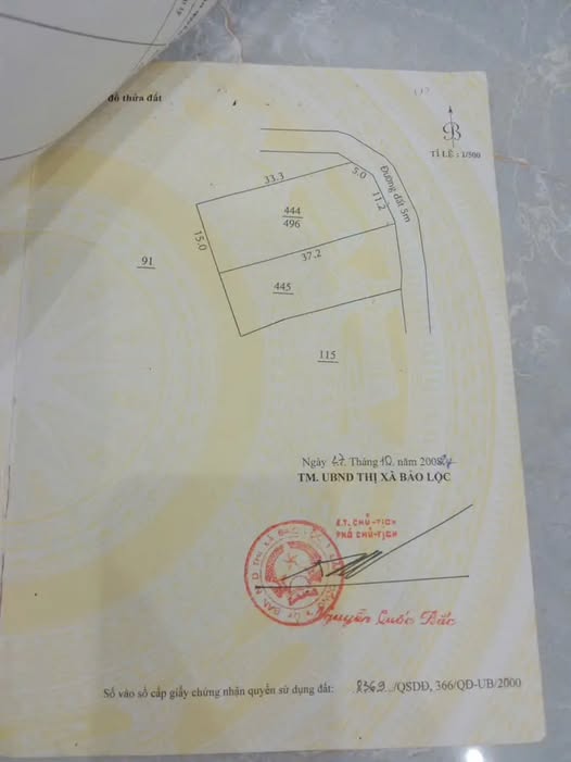 Đất thổ cư 555m² hẻm Quốc Lộ 20, Bảo Lộc - Giá 1.6 tỷ - Cách QL20 chỉ 200m!