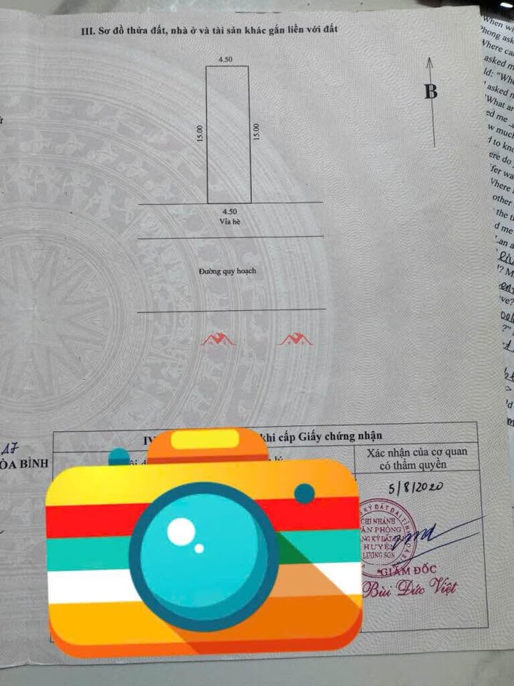 Lô đất Lương Sơn Hoà Bình 67.5m² giá 3 tỷ - Mặt tiền thoáng, tiện ích đầy đủ!