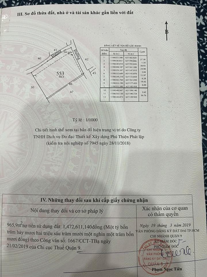 Bán lô đất đẹp Phường Phước Long, Quận 9 1197m² giá 35.934 tỷ - Tiềm năng phát triển mạnh!