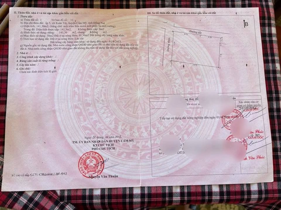 Nhà 2 mặt tiền đường bê tông lớn tại xã Xuân Tây, Cẩm Mỹ 143m² giá 1.25 tỷ - Tiềm năng kinh doanh vượt trội!