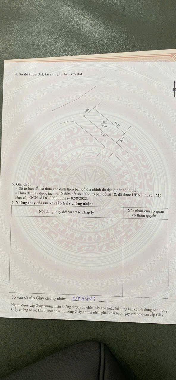 Đất nền xã Mỹ Đức, Hà Nội 83m² giá 1.05 tỷ - Đầu tư sinh lời cao!