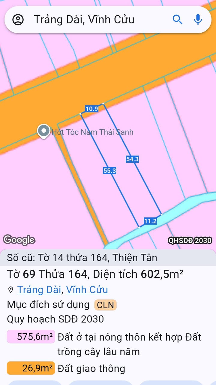 Nhà cấp 4 mặt tiền đường DT768 Vĩnh Cửu 594m² giá 6 tỷ - Đầu tư sinh lời ngay!