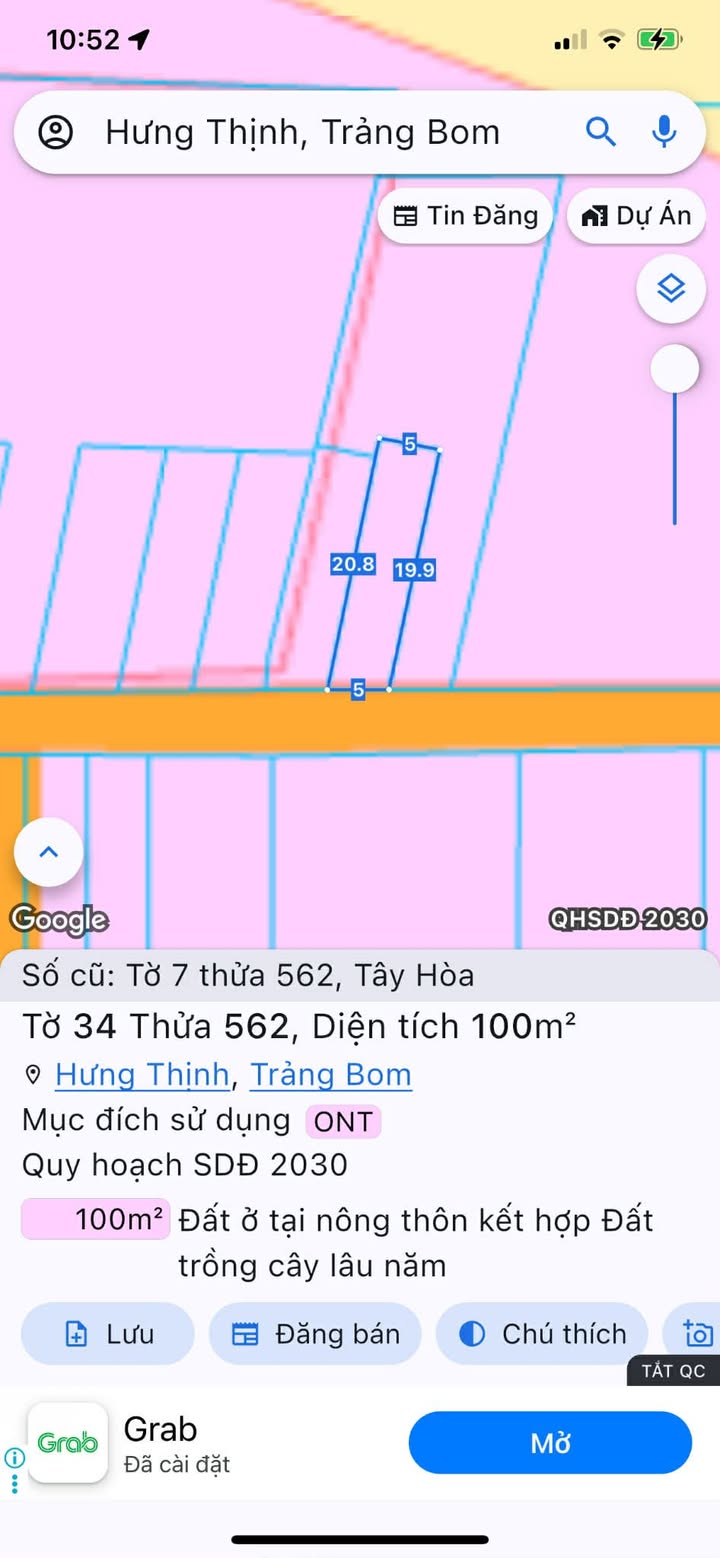 Đất thổ cư Tây Hòa Trảng Bom 100m² giá thỏa thuận - Đầu tư sinh lời ngay!