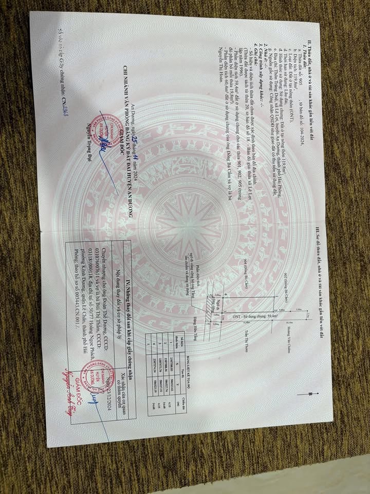 Đất nền Lê Lợi, An Dương 60m² giá 1.1 tỷ - Lô góc đẹp, đầu tư sinh lời!