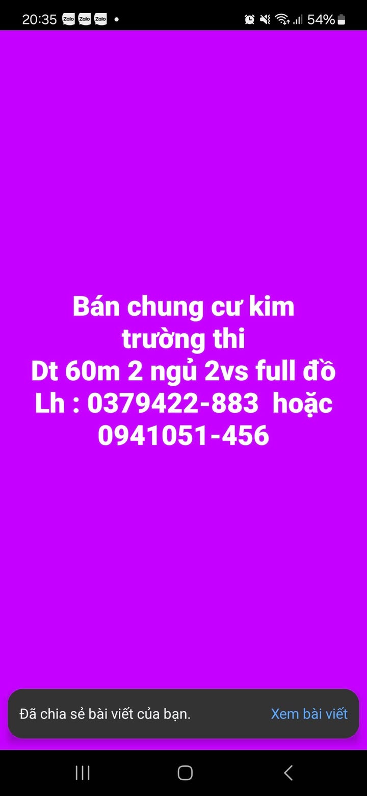 Căn hộ Chung cư Kim Trường Thi, Vinh 60m² giá 2.1 tỷ - Full nội thất, sẵn sàng vào ở!