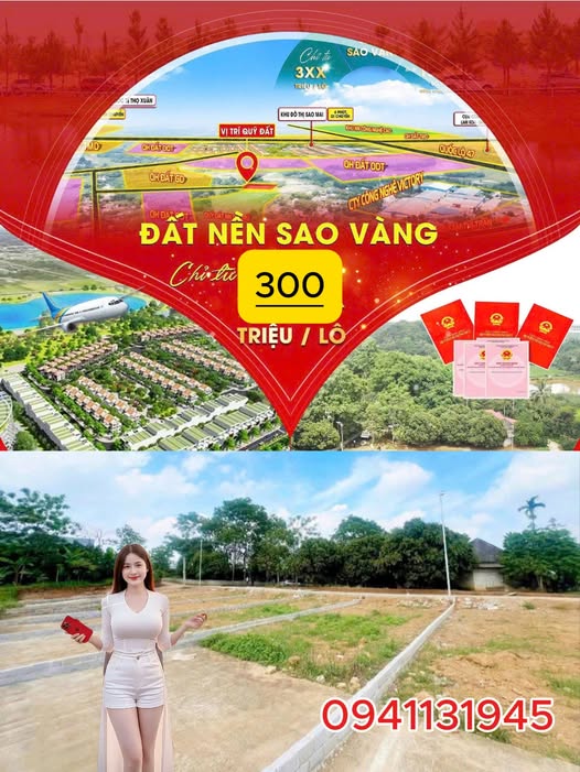Đất nền Sao Vàng Thọ Xuân 130m² giá chỉ 200 triệu - Đầu tư sinh lời ngay!