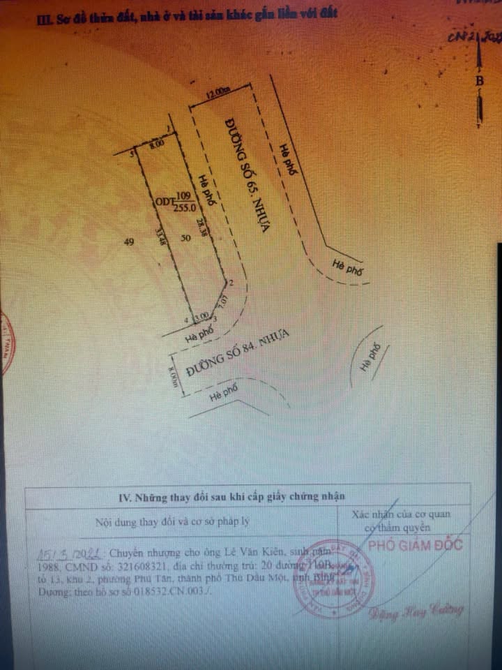 Đất góc 2 mặt tiền đường 65 và 84, Bình Dương, 272m² - Đầu tư sinh lời ngay!