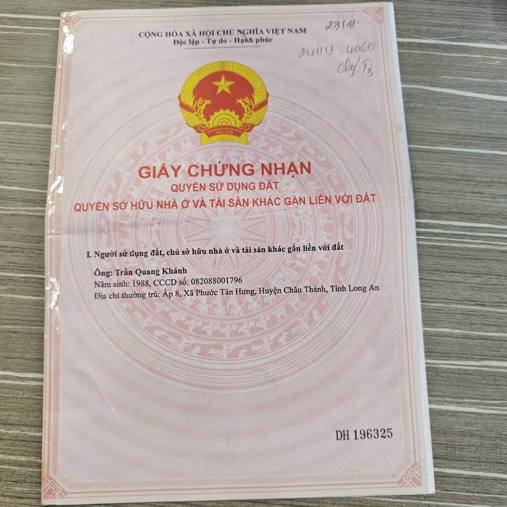 Đất nền Ấp Cầu Hàng, An Lục Long, 100m² giá 470 triệu - Đầu tư sinh lời cao!