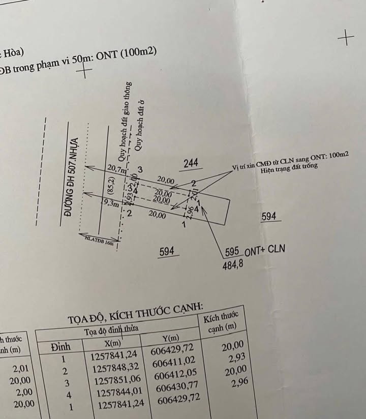 Đất nền An Linh, mặt tiền ĐH507 700m² giá 2.4 tỷ - Sở hữu ngay 2 sổ đỏ chính chủ!