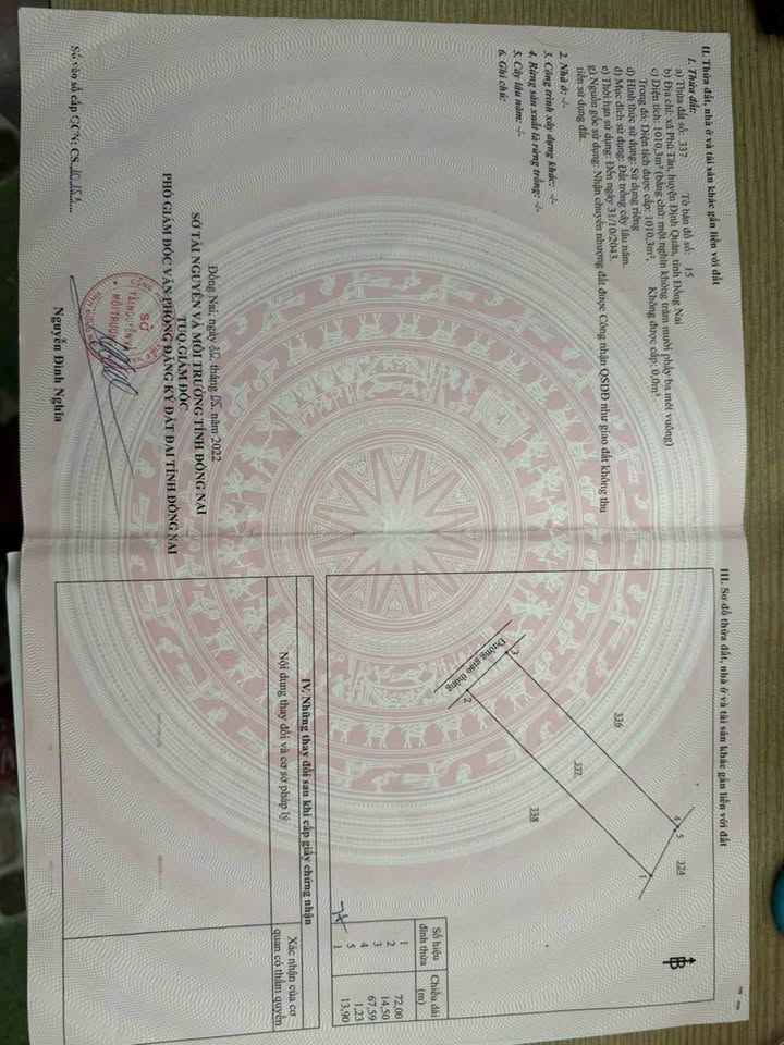 Đất nền Phú Tân, Định Quán 1000m² giá 480 triệu - Cơ hội đầu tư hấp dẫn!