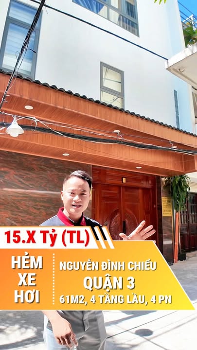 Nhà phố hẻm xe hơi Nguyễn Đình Chiểu, Quận 3, 61m² giá 15 tỷ - Sẵn sàng ở ngay!