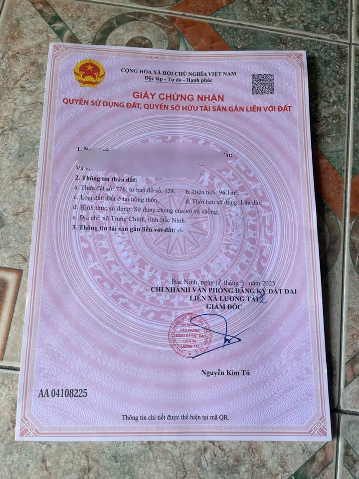 Đất nền Minh Tân Lương Tài 96m² giá 1.7 tỷ - Tiềm năng sinh lời cao!