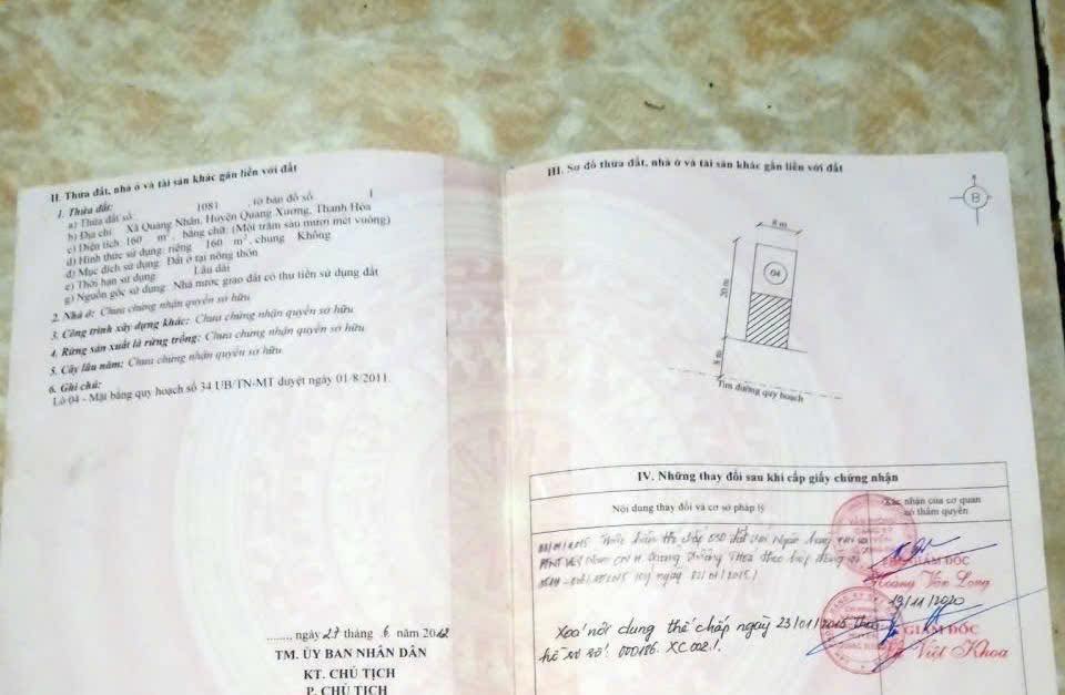 Đất nền Quảng Nhân 160m² giá 1 tỷ - Tặng nhà C4, giao ngay!