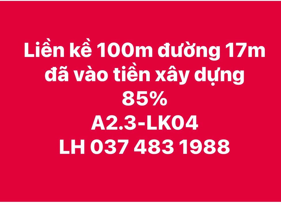 Nhà liền kề Thanh Hà Cienco 5 100m² - Kinh doanh ngay tại vị trí đẹp!