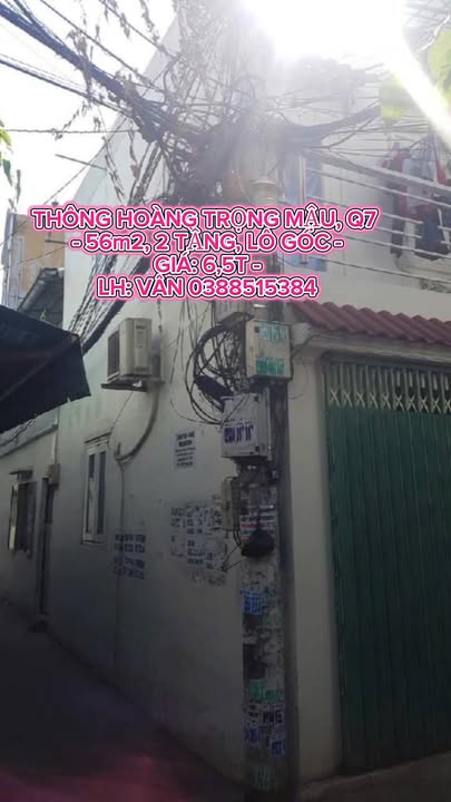 Nhà lô góc Hoàng Trọng Mậu, Quận 7 - 56m² giá 6.5 tỷ - Sẵn sàng vào ở!