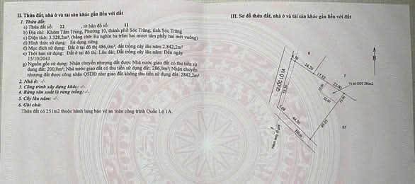 Đất mặt tiền Quốc lộ 1A, phường Mỹ Xuyên, 3594.5m² giá 30 tỷ - Đầu tư sinh lời ngay!