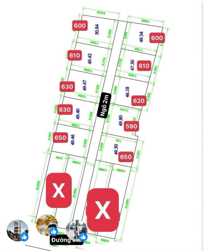 Đất nền chính chủ bán tại Mỹ Tân, Nam Định - Diện tích đa dạng từ 46m², giá chỉ từ 600 triệu!