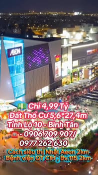 Đất thổ cư ngay Tỉnh Lộ 10, Bình Tân 153m² giá 4.99 tỷ - Tiềm năng đầu tư cao!