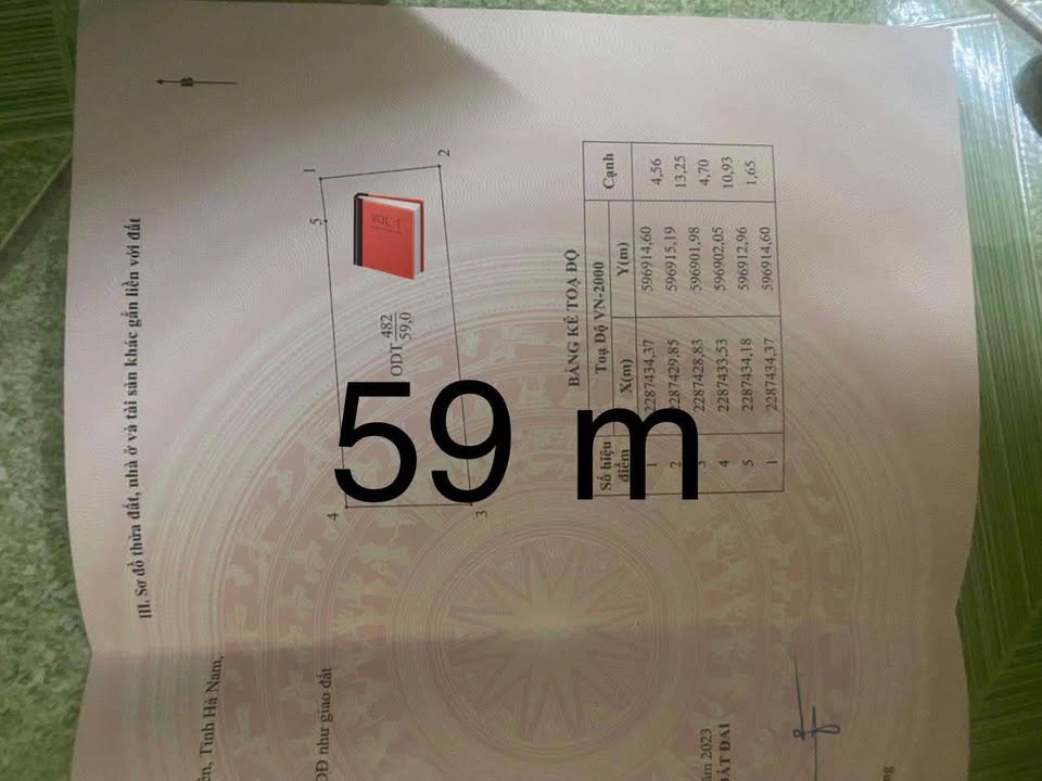 Đất nền tổ dân phố Giáp Nhì, Bạch Thượng 59m² giá 1 tỷ - Đầu tư sinh lời cao!