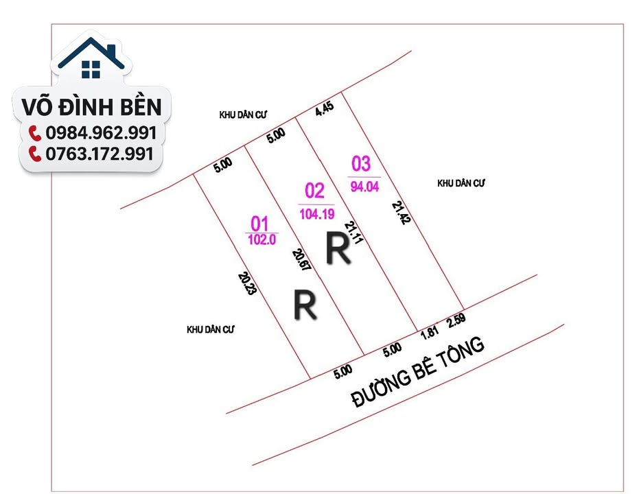 Đất thổ cư Nghi Kim 94m² giá 1.9 tỷ - Chính chủ cần bán gấp!