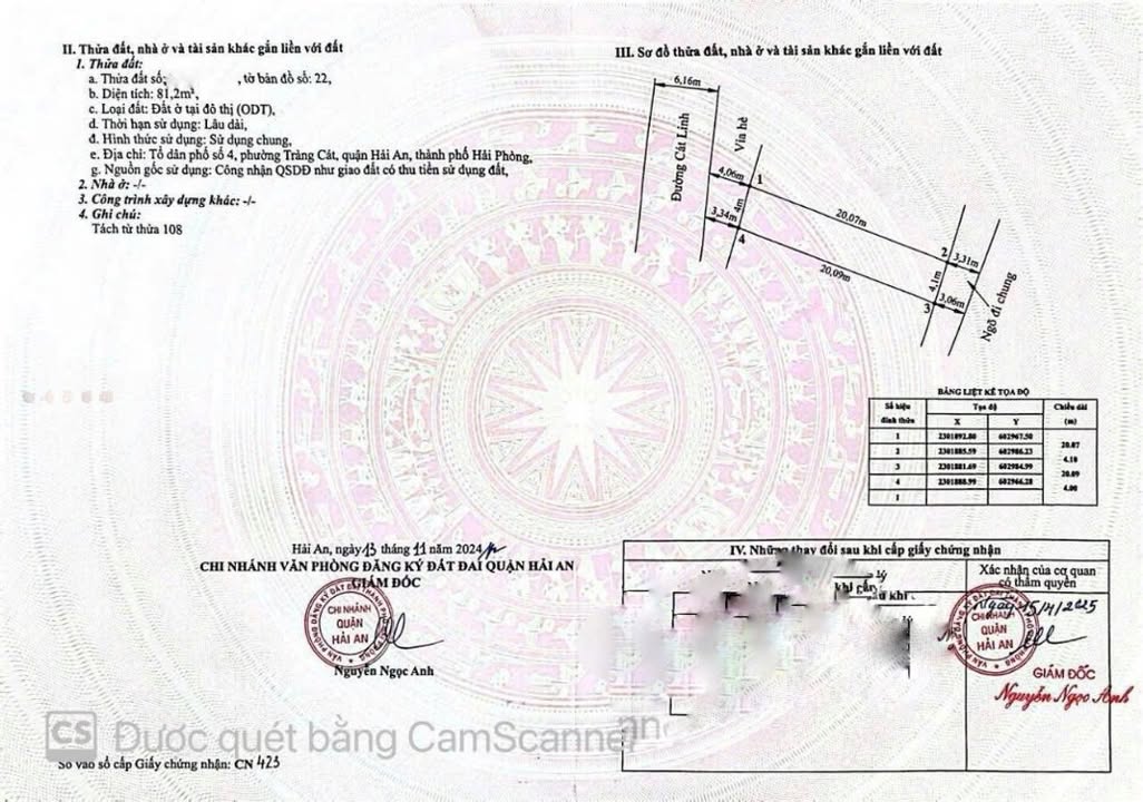 Đất mặt đường Cát Linh, Tràng Cát, Hải Phòng 81,2m² giá 4.1 tỷ - Vị trí đắc địa, thuận lợi kinh doanh!