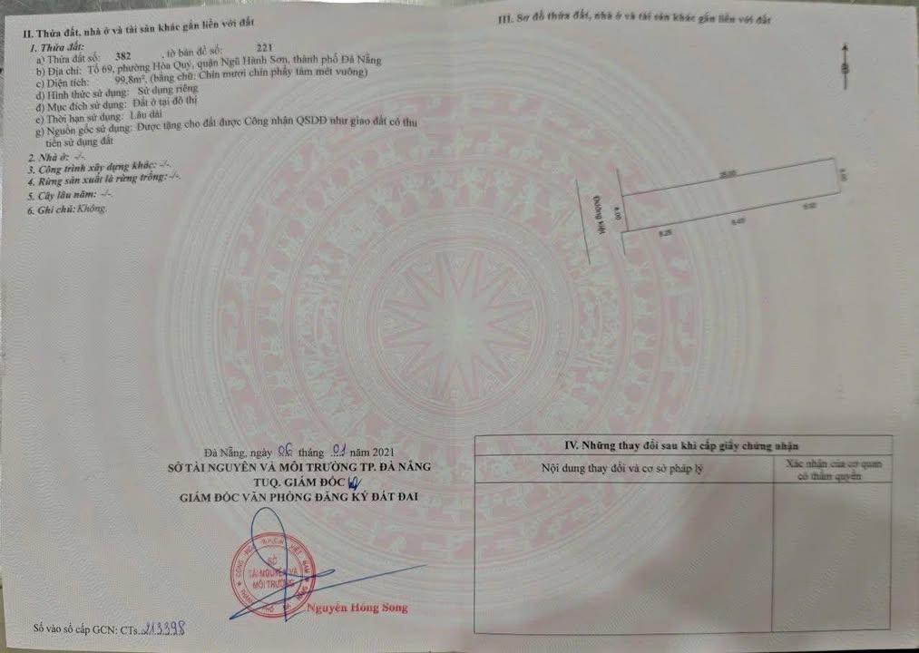 Đất nền Hòa Quý 99.8m² giá 2.55 tỷ - Vị trí đắc địa gần chợ và trường học!