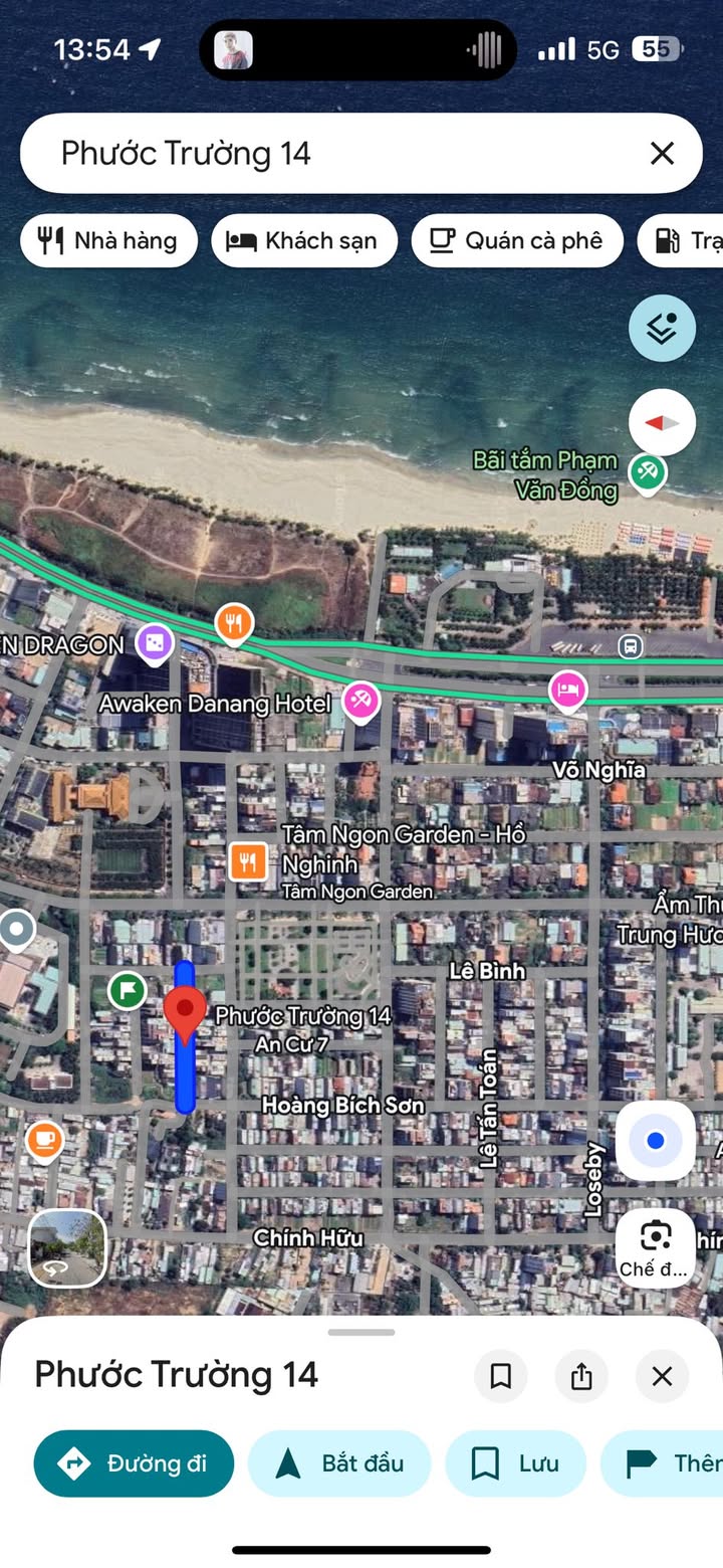 Đất biển mặt tiền đường Phước Trường 14, Sơn Trà - Diện tích 90m², vị trí đẹp gần biển!