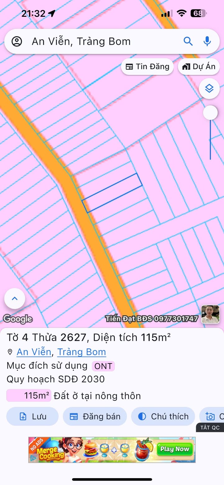 Đất nền ấp 5 An Viễn 115m² giá 1.1 tỷ - Dân cư đông đúc, cơ hội đầu tư tuyệt vời!