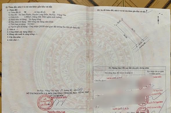 Đất nông nghiệp ven biển Tam Phước 2000m² giá 3.5 tỷ - Sổ riêng, đầu tư sinh lời!