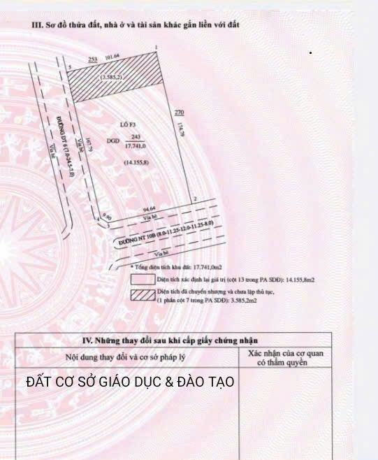 Đất cơ sở giáo dục 17.741m² tại TP Mới Bình Dương - Giá 280 tỷ với vị trí đắc địa!