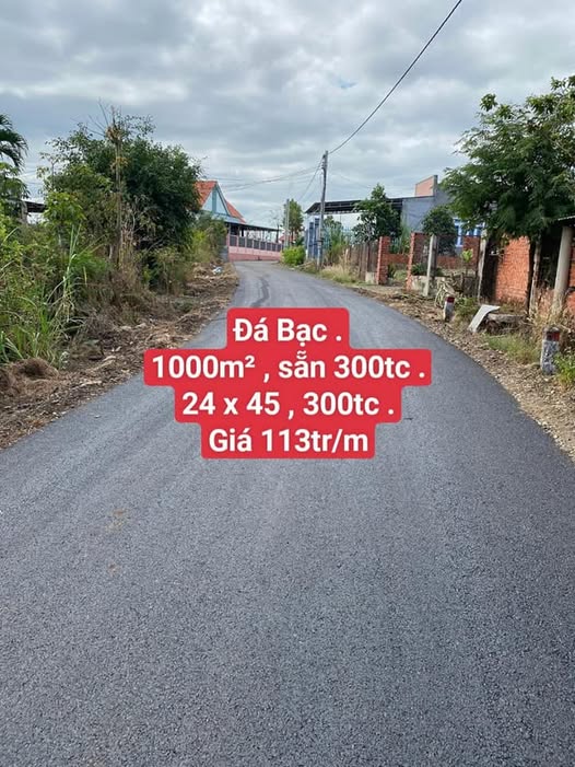 Đất nền Đá Bạc, Châu Đức 1000m² giá 113 triệu - Cơ hội đầu tư tuyệt vời!