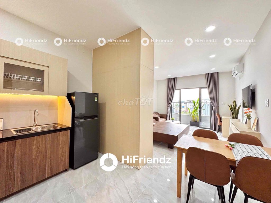 Căn hộ 1 phòng ngủ ban công 40m² Đường Ba Vân, Tân Bình - Yên tĩnh, tiện nghi