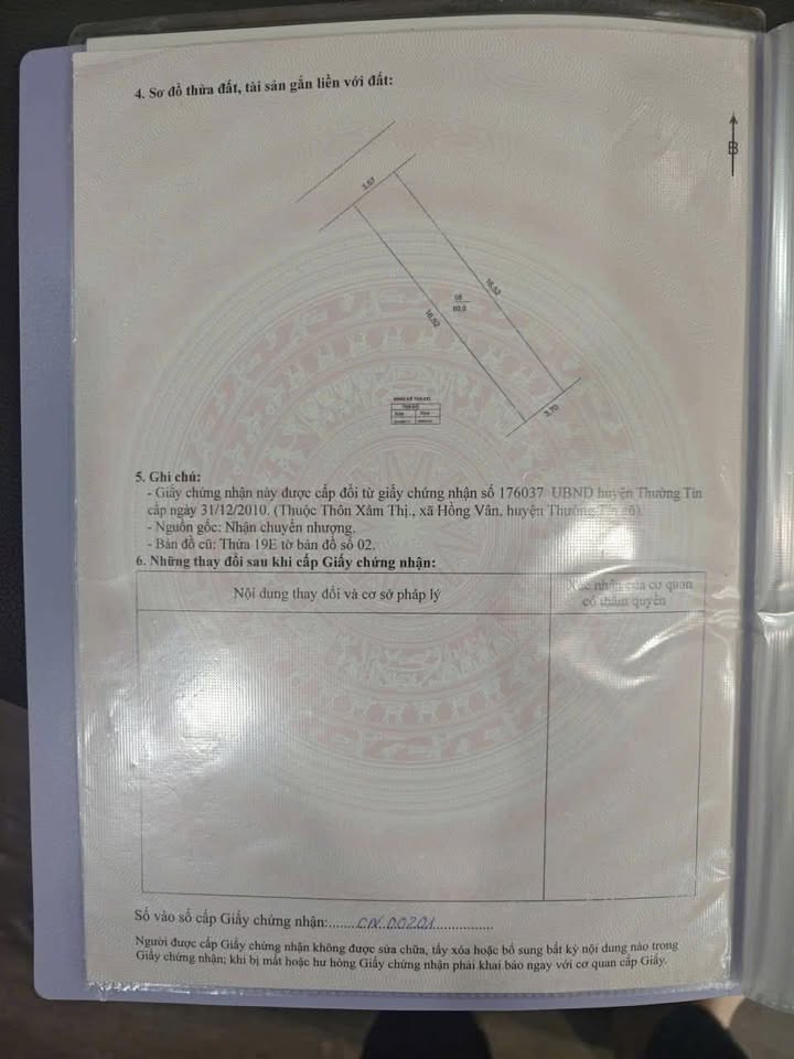 Đất Hồng Vân Thường Tín 50.8m² giá 2.55 tỷ - Lô góc đẹp, ô tô vào tận nơi!