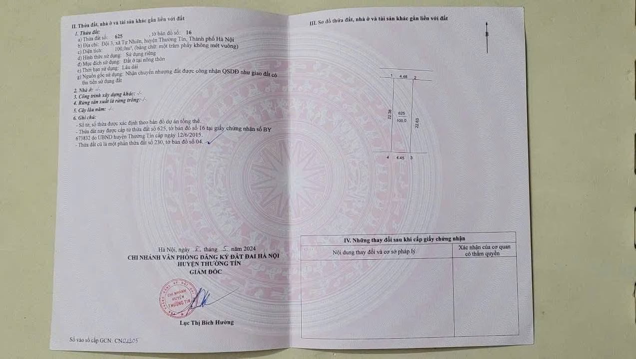 Đất nền Tự Nhiên Thường Tín 100m² giá chỉ 4xx triệu - Đầu tư sinh lời ngay!