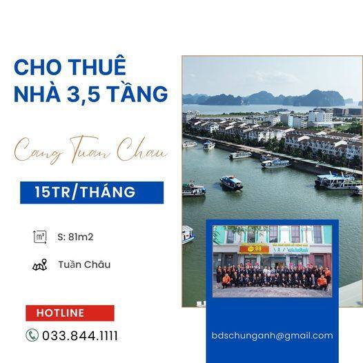 Nhà 3,5 tầng cho thuê tại Cảng Ngọc Tuần Châu, Hạ Long - Giá chỉ 15 triệu/tháng!