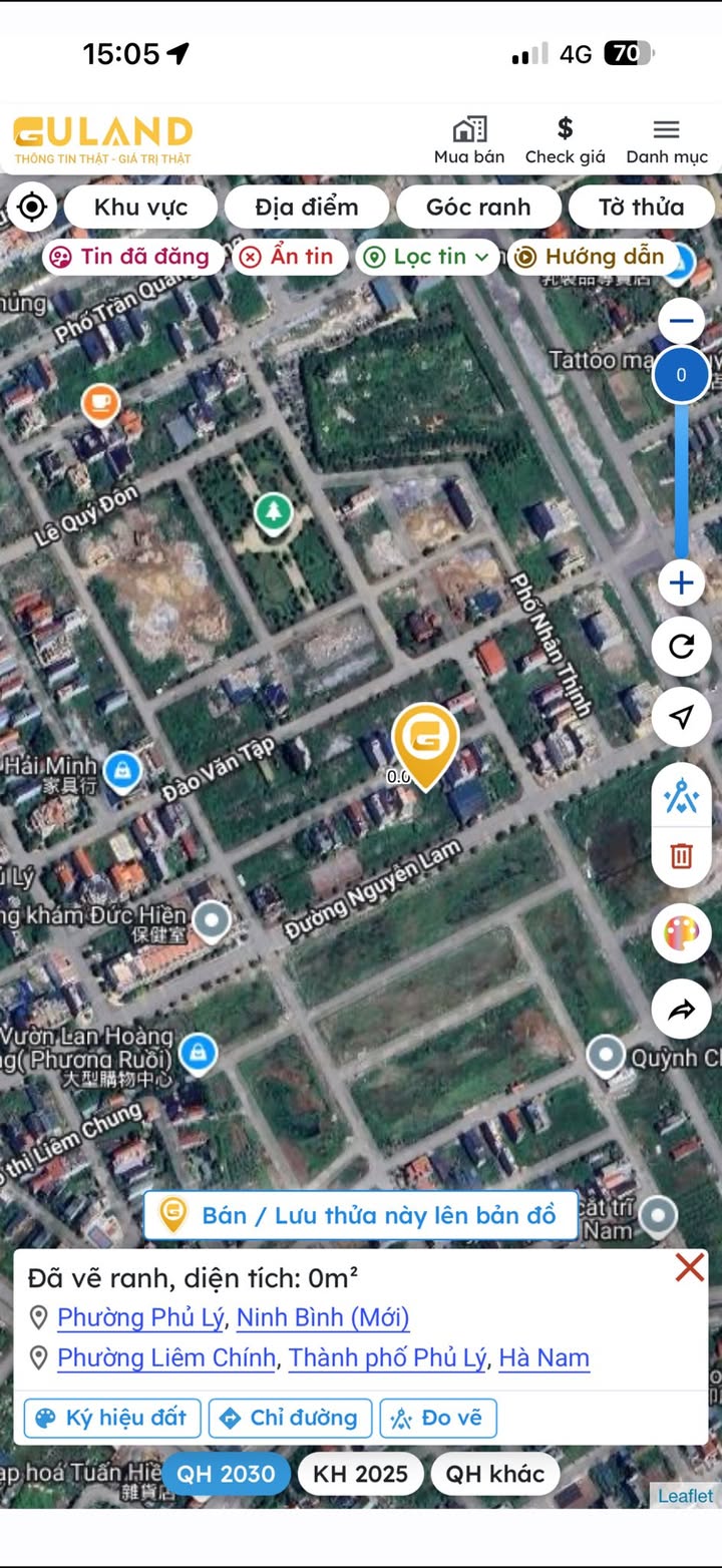 Đất Khu Trường Chuyên Biên Hòa - Liêm Chính 92m² - Hướng Bắc, Giá Thỏa Thuận!